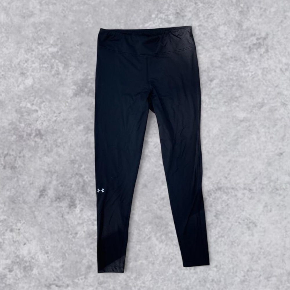 Under Armour Black Sports Leggings Athletic Pants LG